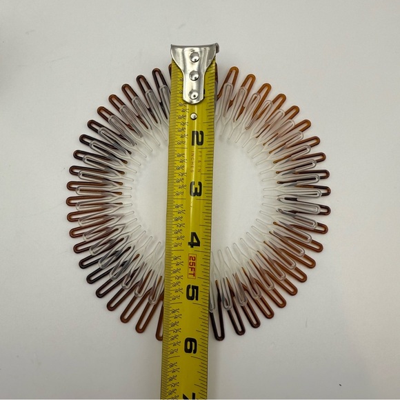 Lot of 3 Scünci Banana Hair Clip Holders Black Brown Clear & 2 Stretch Combs - Picture 4 of 6